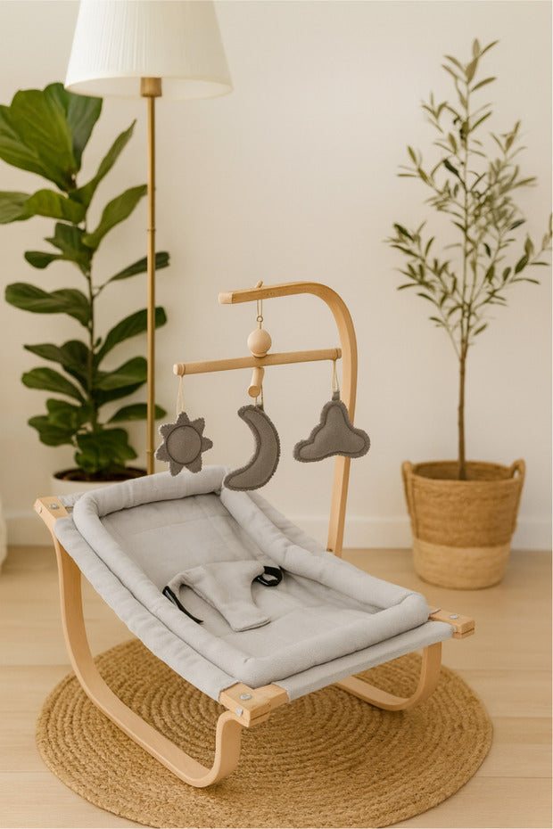 BebeK on For Anakucağı Gri | %100 Kayın Ağacı Lamine Ahşap | Pamuklu Kumaş