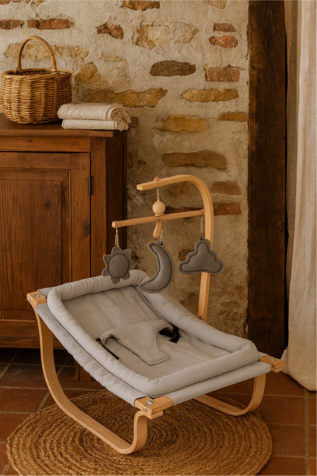 BebeK on For Anakucağı Gri | %100 Kayın Ağacı Lamine Ahşap | Pamuklu Kumaş