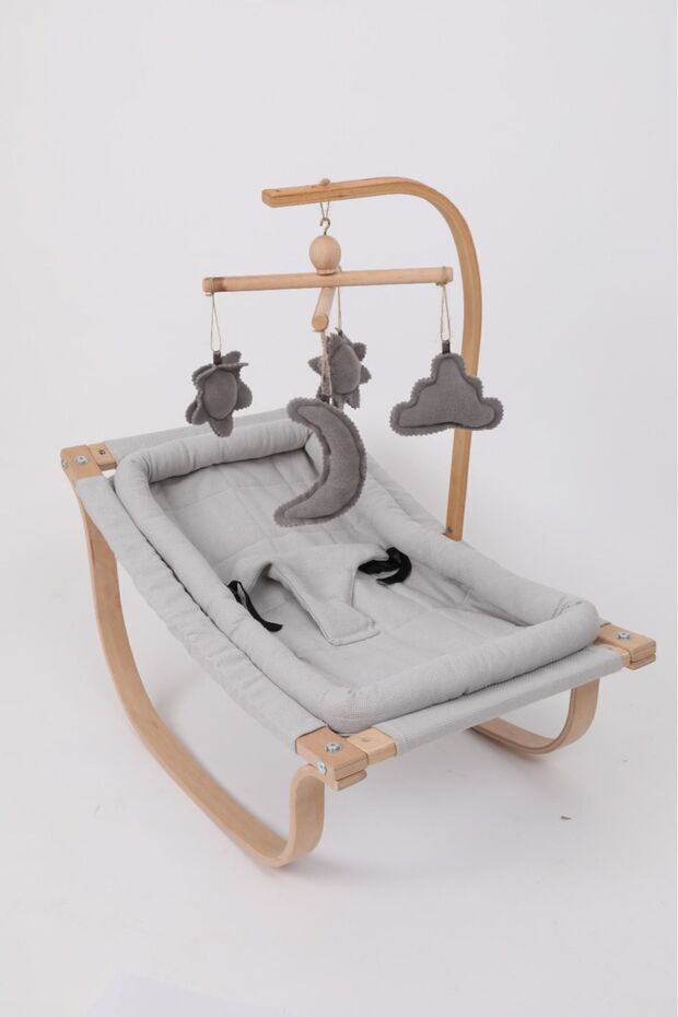 BebeK on For Anakucağı Gri | %100 Kayın Ağacı Lamine Ahşap | Pamuklu Kumaş