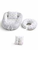 BebeK on For Babynest Sarı Yıldızlı set | Emzirme Yastığı ile