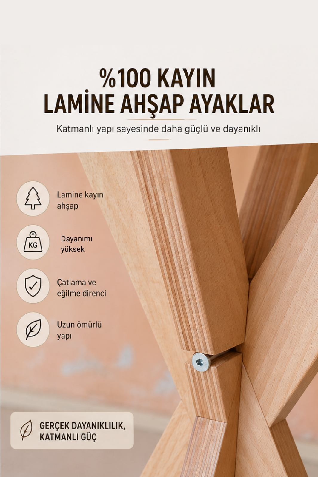 4 Kişilik İskandinav Kare Yemek Masası ve 4 İtalyan Sandalye seti | %100 MDF | %100 Kayın Ağacından Materyal