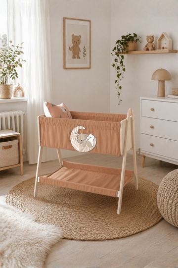 Babymoon Beşik | 0-1 Yaş | %100 MDF | Yastık - Sünger Yatak HEDİYELİ
