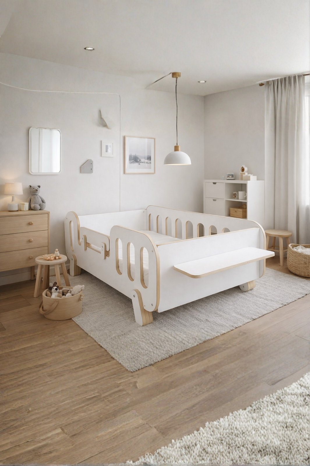 Carmila MDF Beşik / Yatak – Doğal, Güvenli ve Fonksiyonel Tasarım