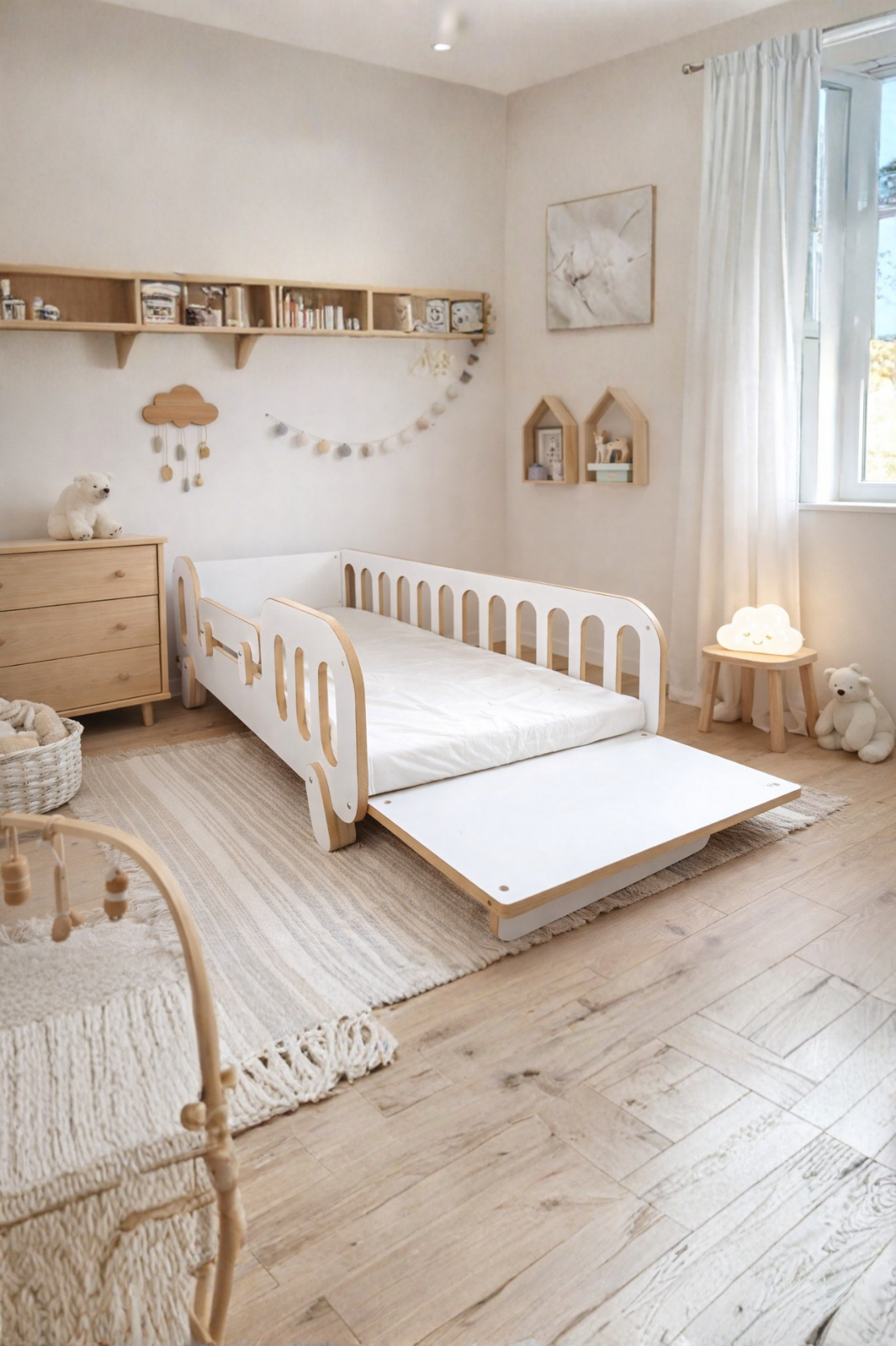 Carmila MDF Beşik / Yatak – Doğal, Güvenli ve Fonksiyonel Tasarım