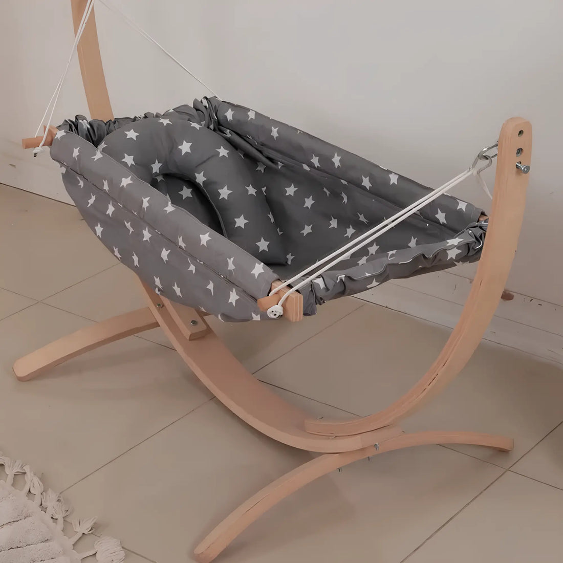 Ahşap Bebek Hamağı, Minderli Beşik