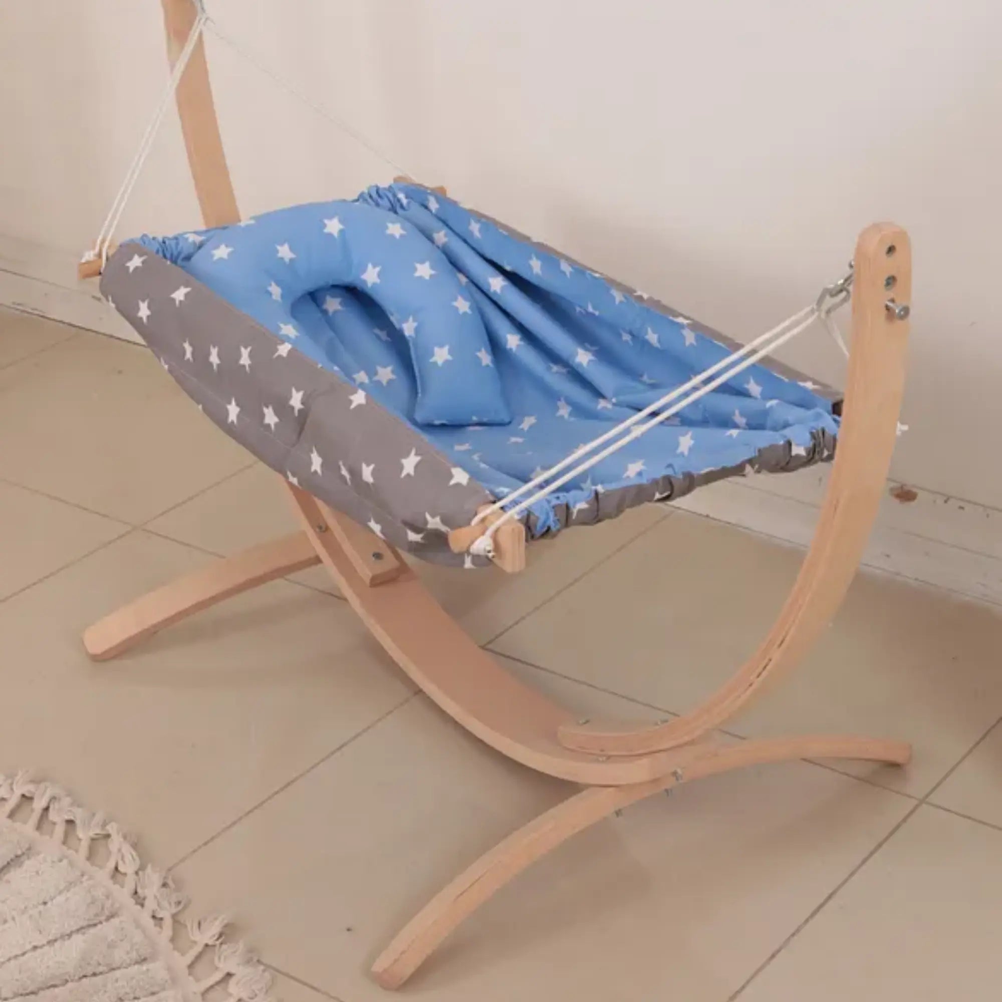 Ahşap Bebek Hamağı, Minderli Beşik