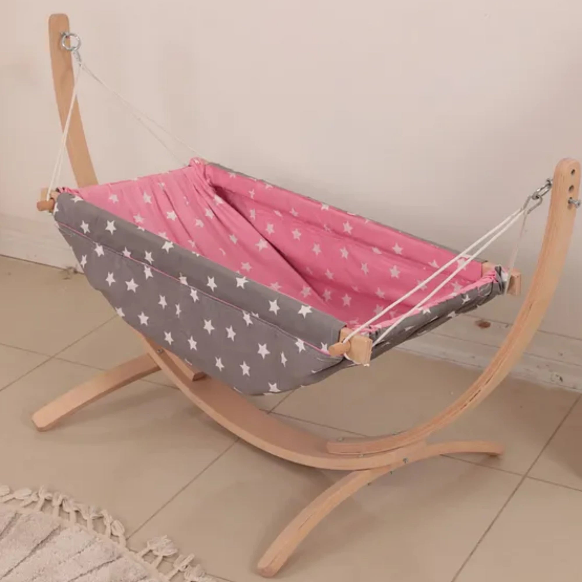 Ahşap Bebek Hamağı, Minderli Beşik